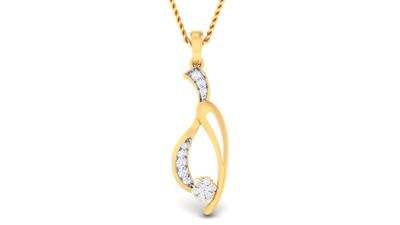 Golden Orchid Pendant Set