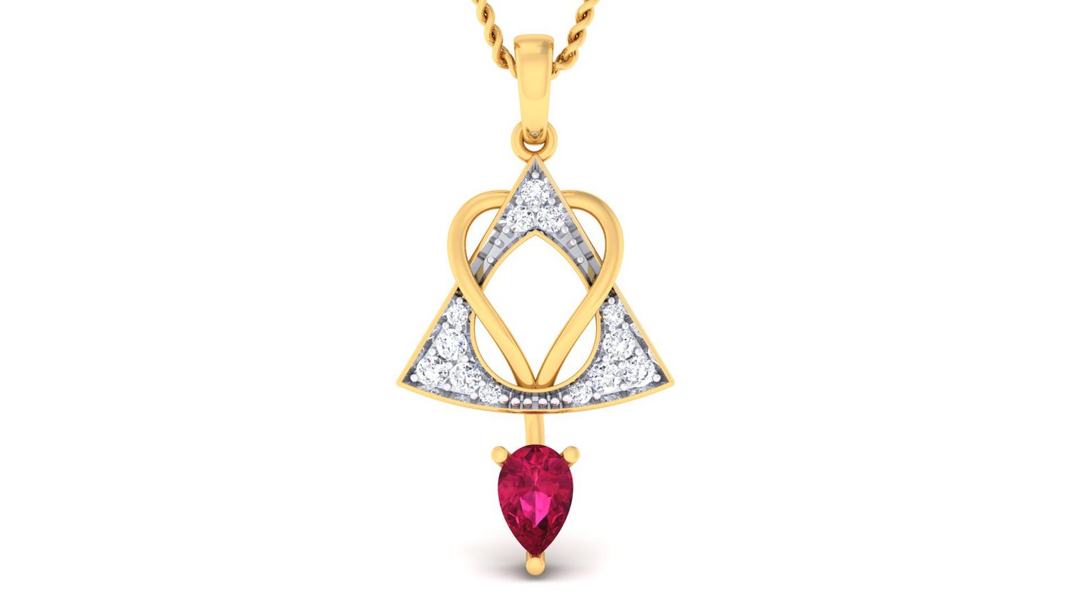 Lustrous Clover Pendant Set