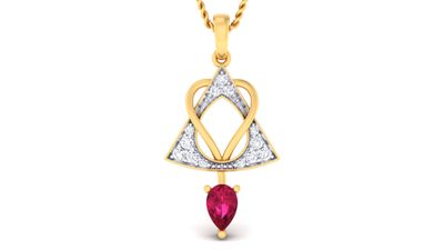 Lustrous Clover Pendant Set