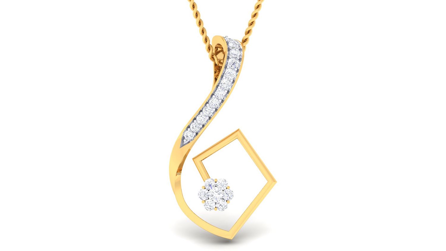 Golden Radiance Pendant Set