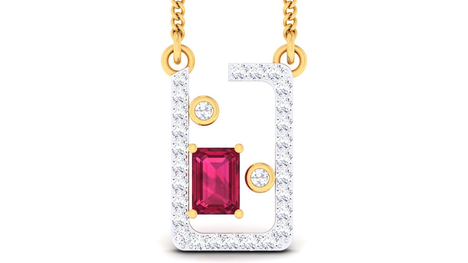 Diamond Shield Pendant Set