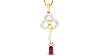 Golden Harmony Bow Pendant Set