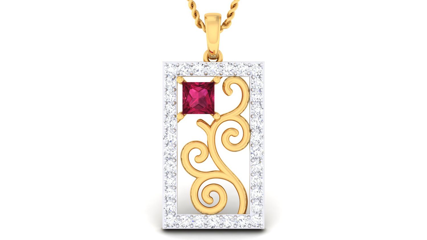 Infinity Waves Pendant Set