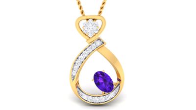 Golden Halo Pendant Set