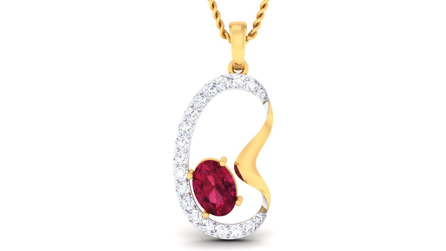 Radiant Starry Bow Pendant Set