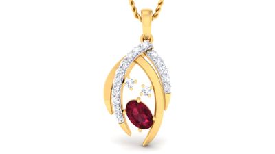 Diamond Flora Pendant Set