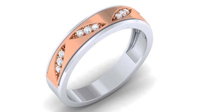 Graphite Wave Men’s Ring