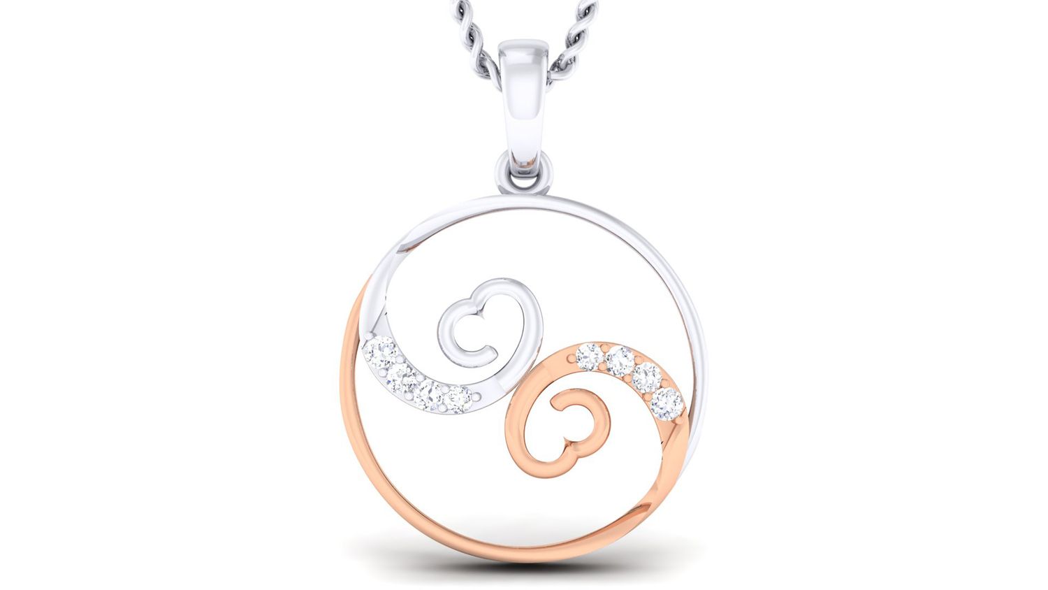 Kaylani Diamond Swirl Pendant