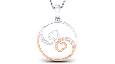 Kaylani Diamond Swirl Pendant
