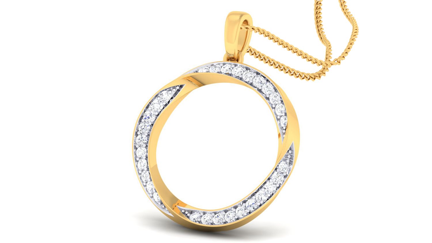 Juliana Diamond Circle Pendant