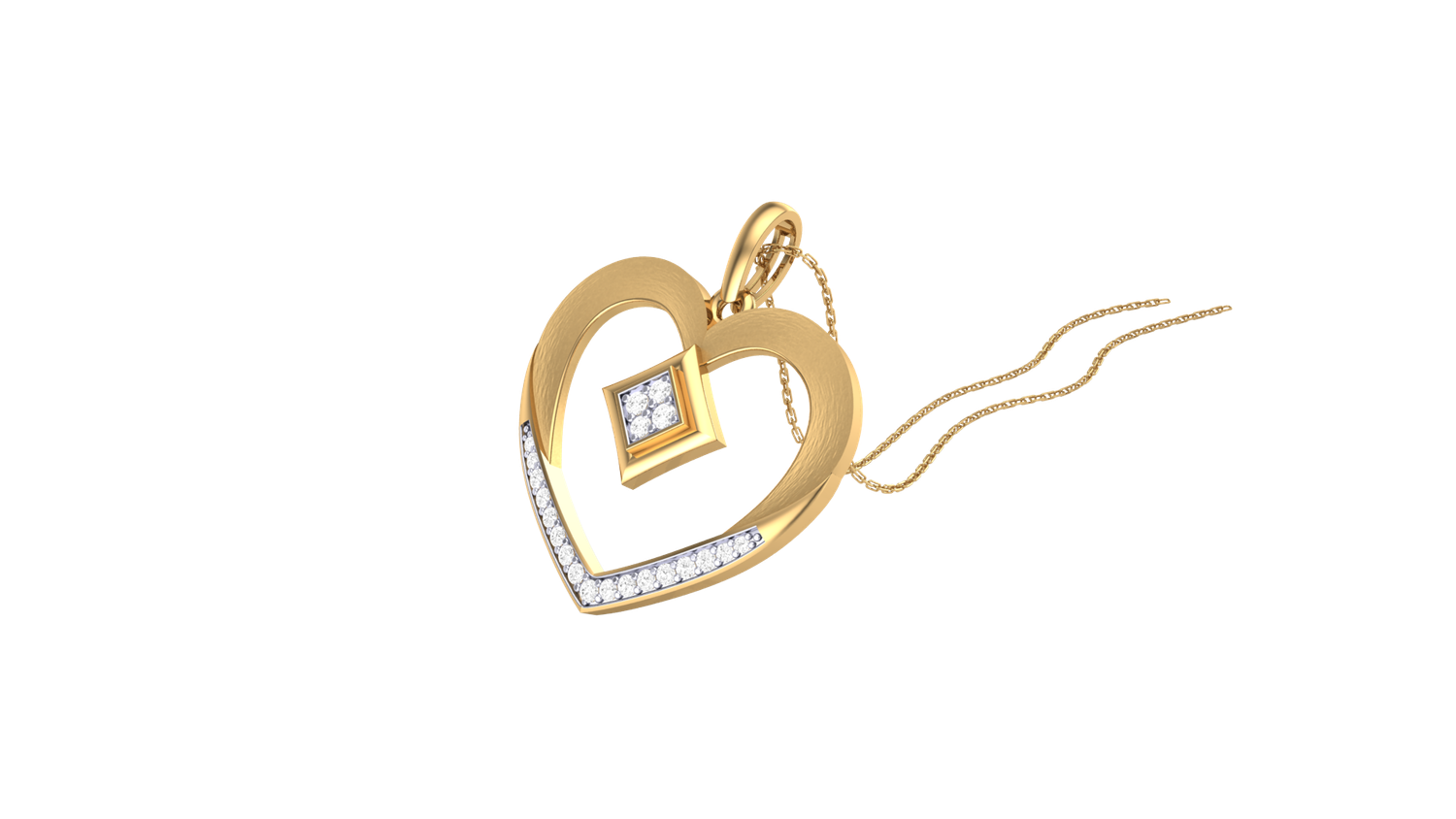 Harmony Diamond Heart Pendant