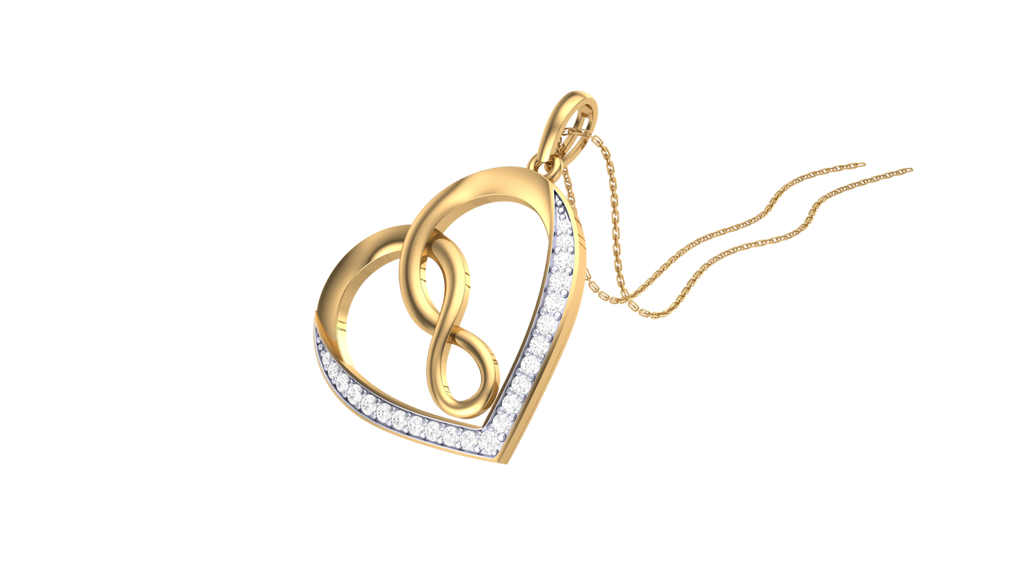 Rowan Infinity Heart Pendant