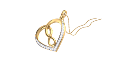 Rowan Infinity Heart Pendant
