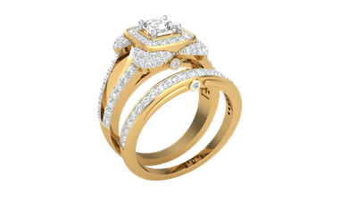 Delilah Bridal Diamond Ring Set