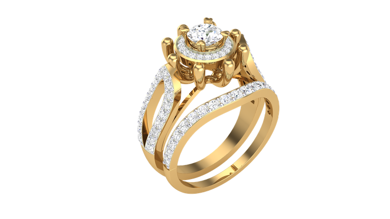 Zoey Bridal Diamond Ring Set