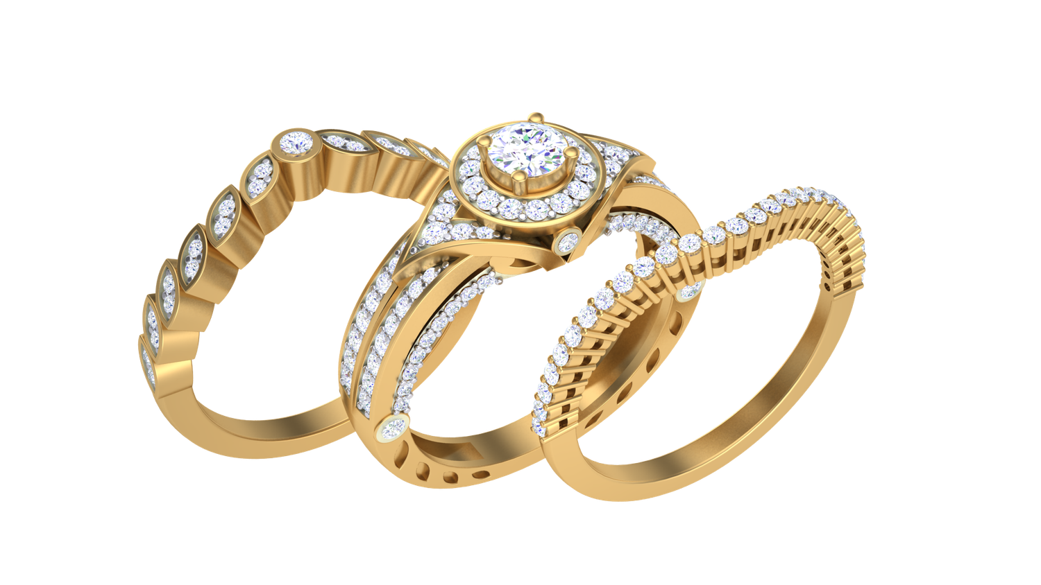 Natalie Diamond Bridal Set