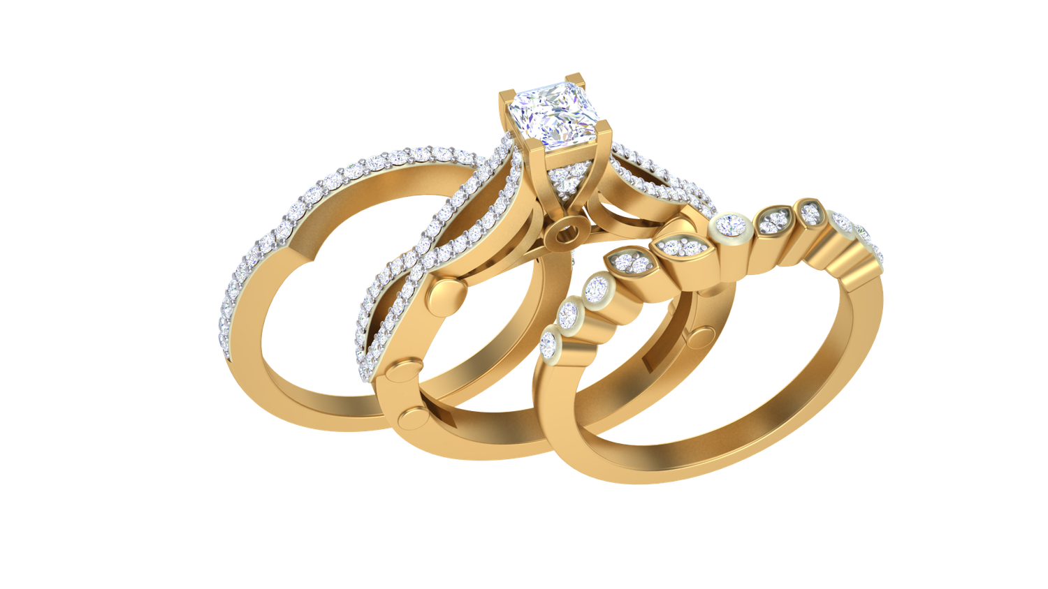 Audrey Diamond Bridal Set
