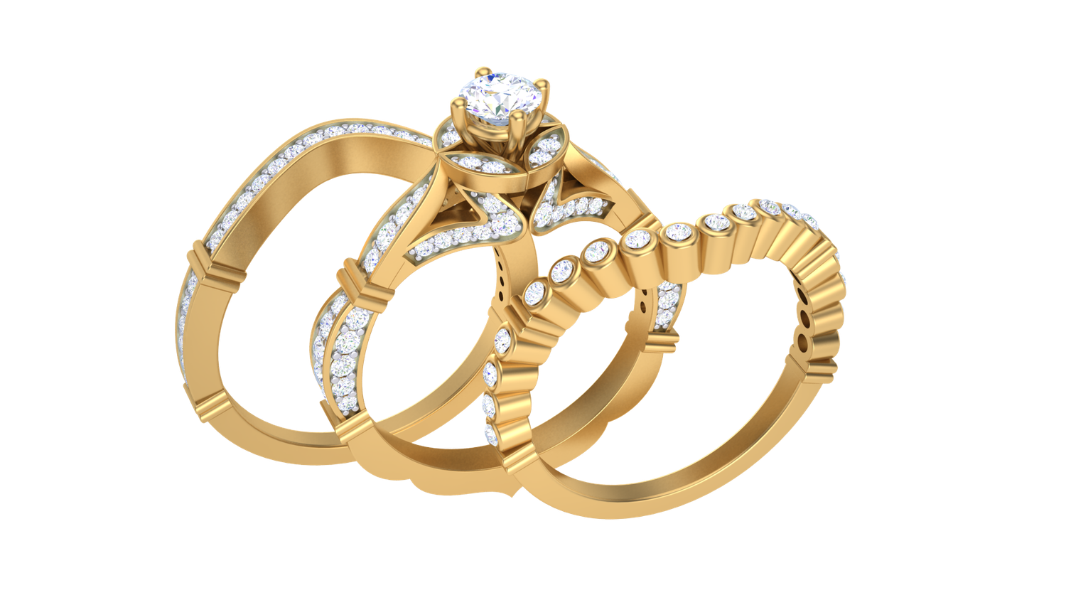 Deline Diamond Bridal Set