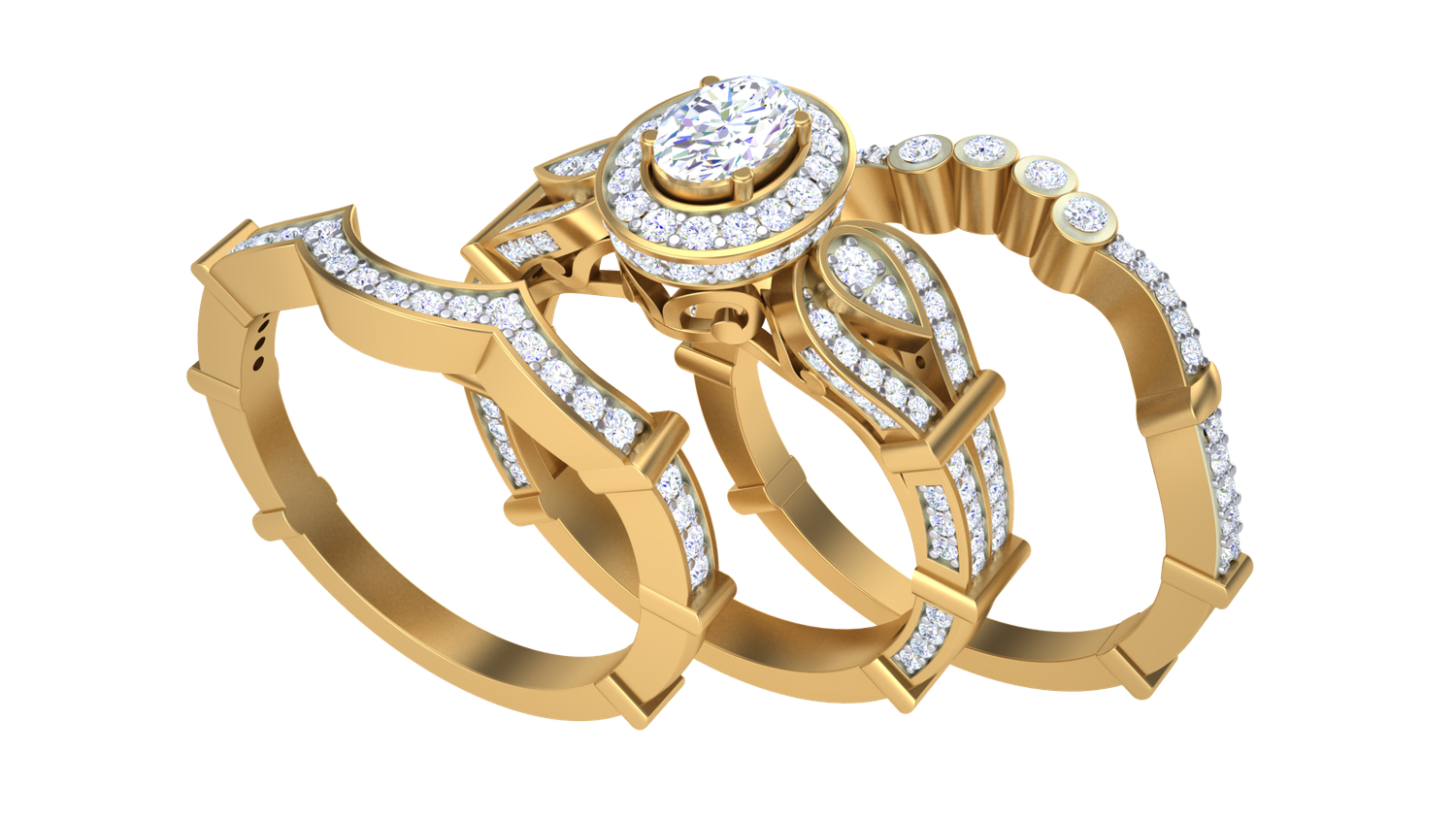 Emery Diamond Bridal Set