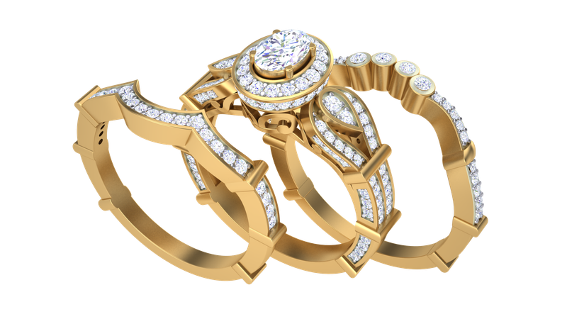 Emery Diamond Bridal Set