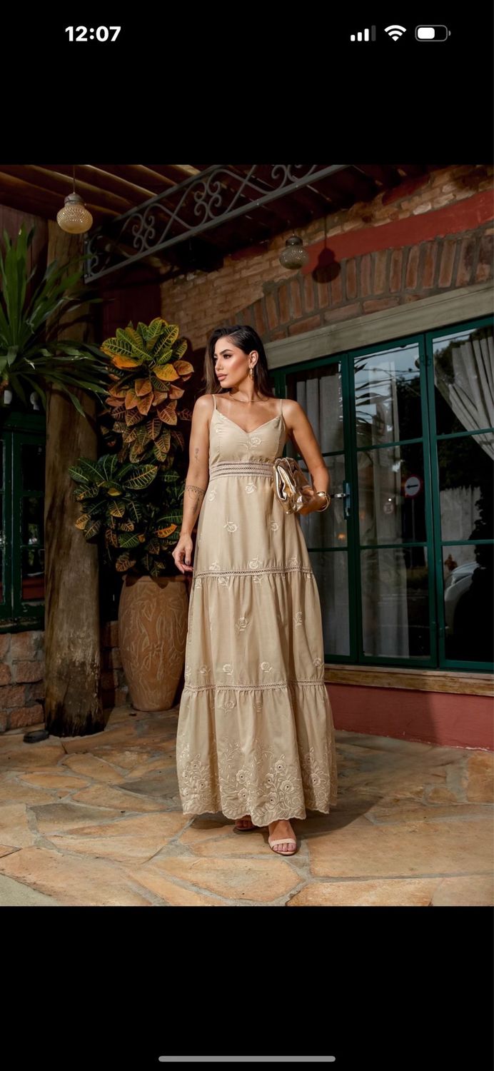 Long Summer Embroied Dress
