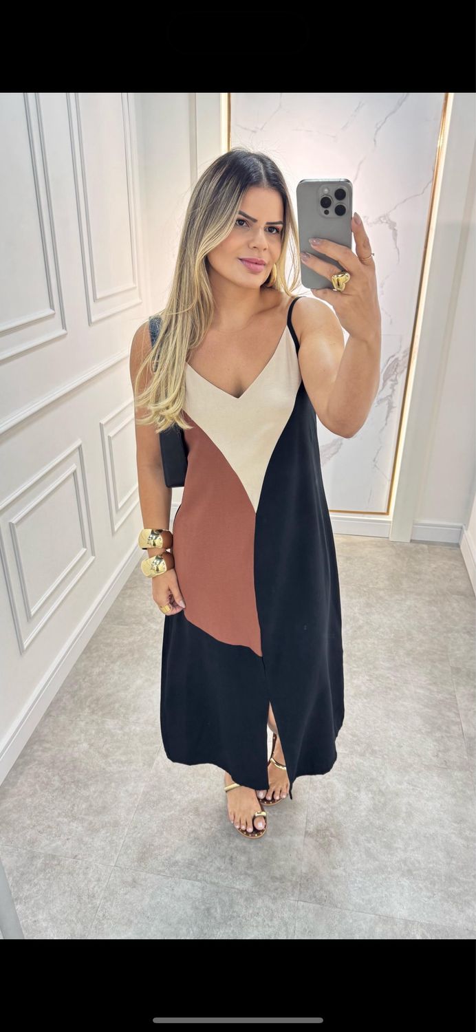 Trio Linen Dress