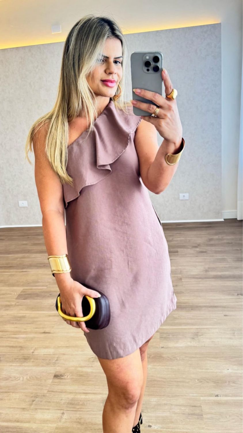 One Shoulder Romantic Dress