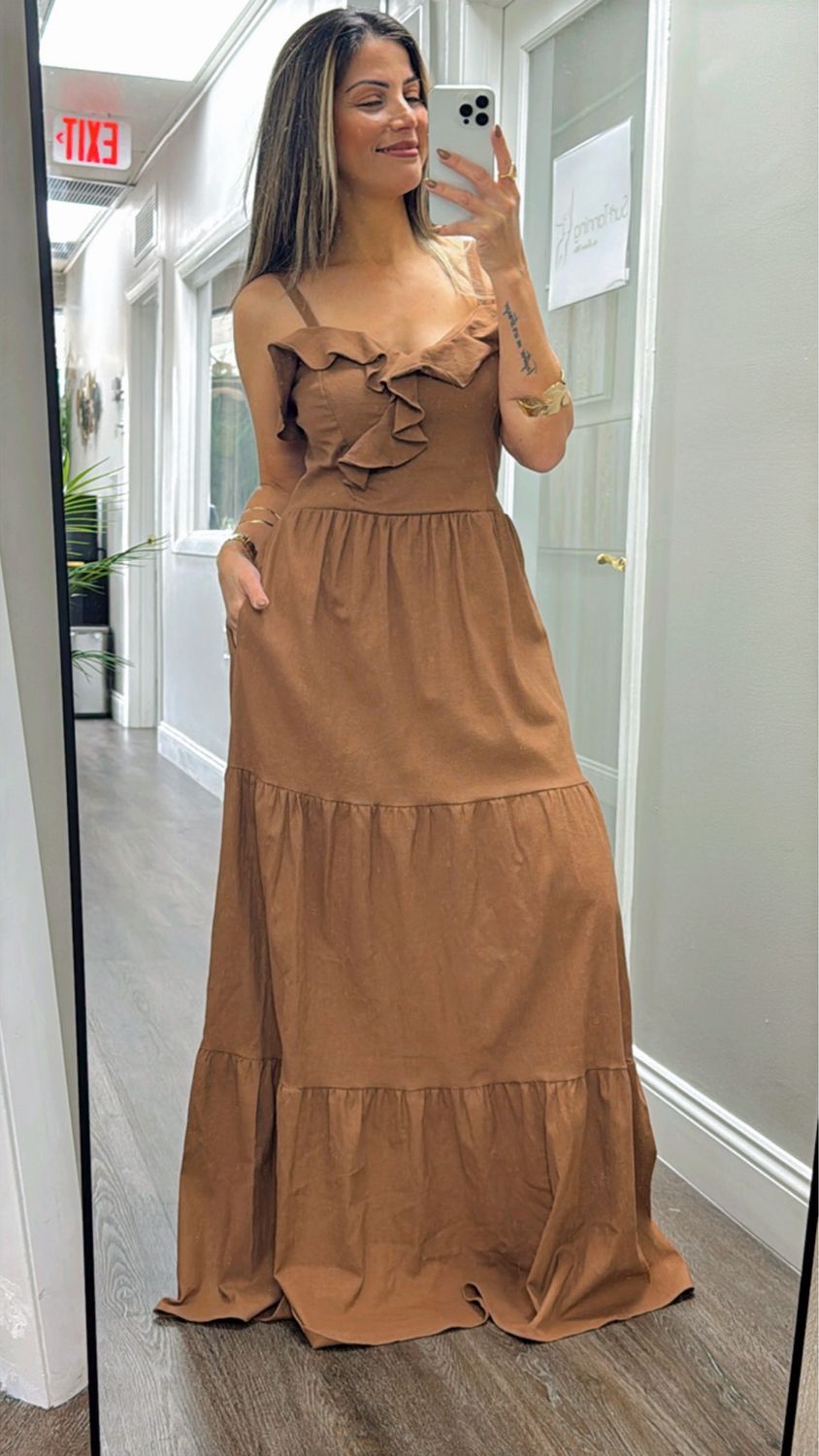 Linen Boho Dress