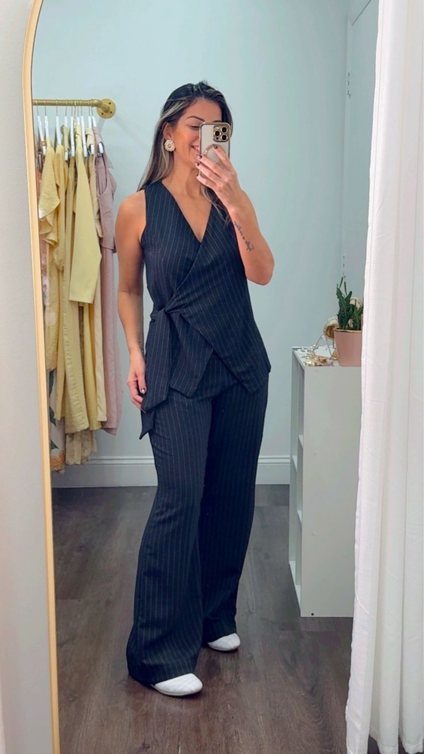 Pinstripe Tailored Set — Timeless Elegance