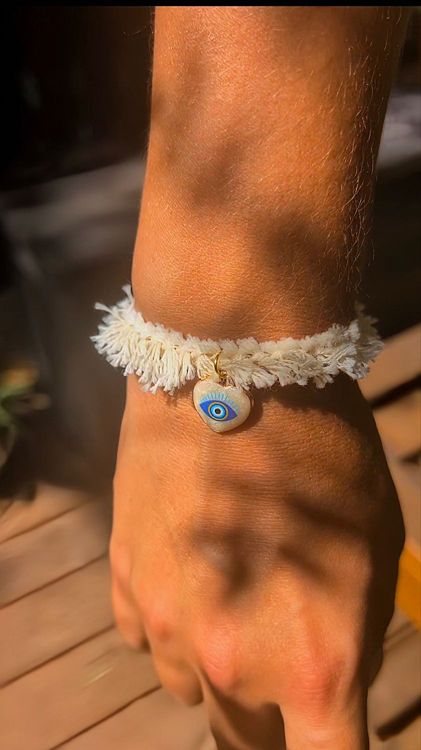 Bracelet a frange avec charme