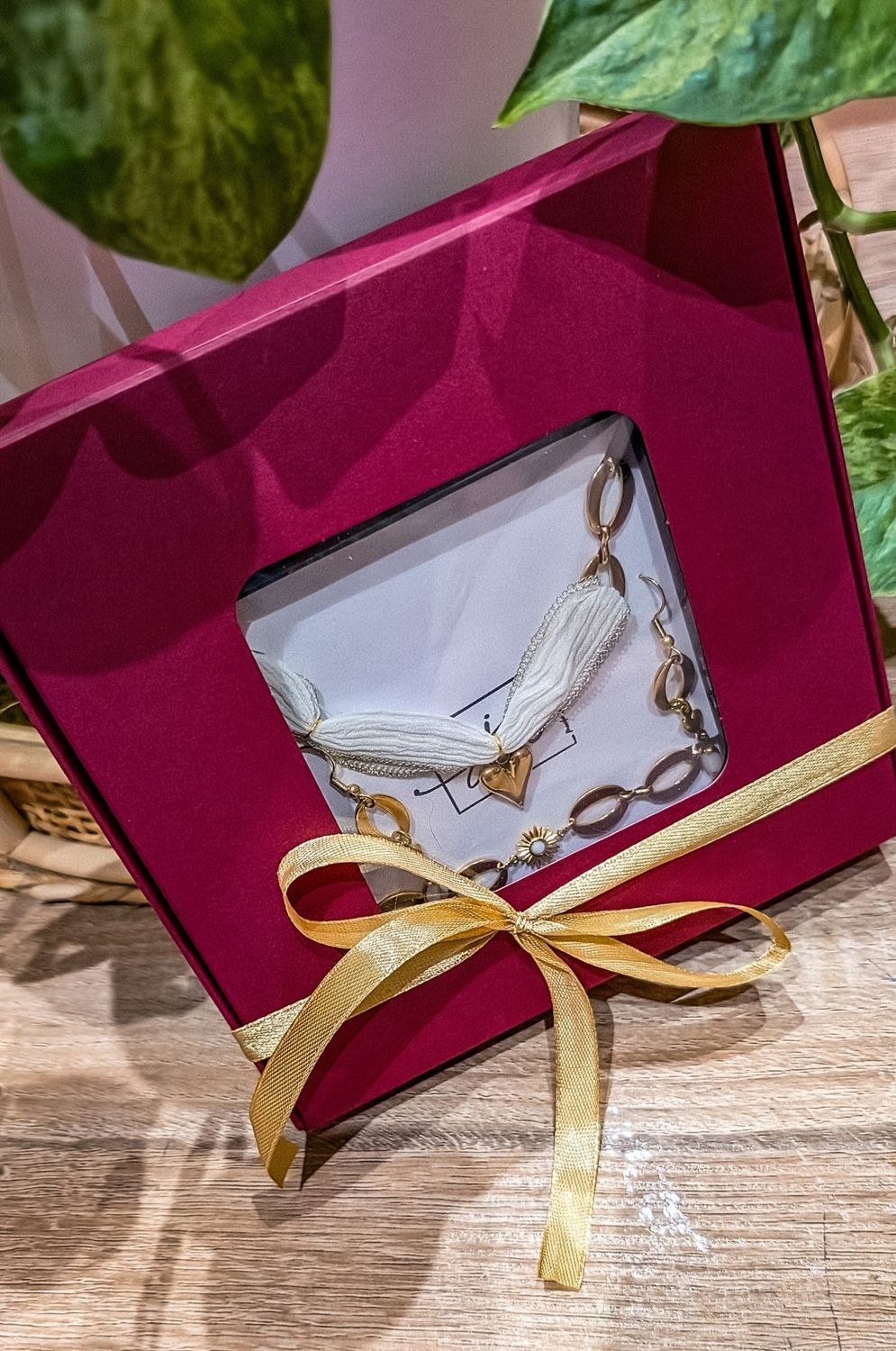 Coffret Noël - 3 pièces- Cœur doré