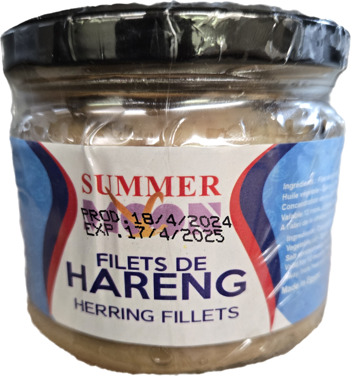 Summer Moon - Refrigerated Smoked Herring Fillet Jars - 300 grams