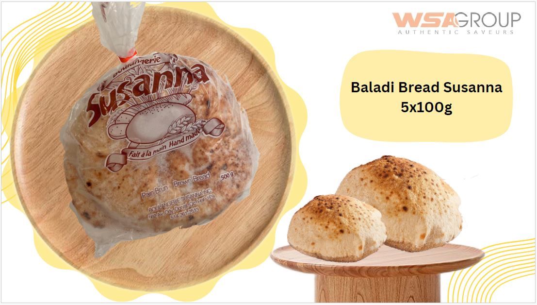 Frozen Egyptian Balady Bread - Susanna 5x100g - Made in Canada