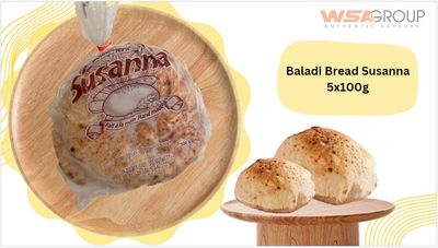 Frozen Egyptian Balady Bread - Susanna 5x100g - Made in Canada