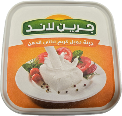 Green Land Double Cream White Cheese 1 Kg package - with palm oil