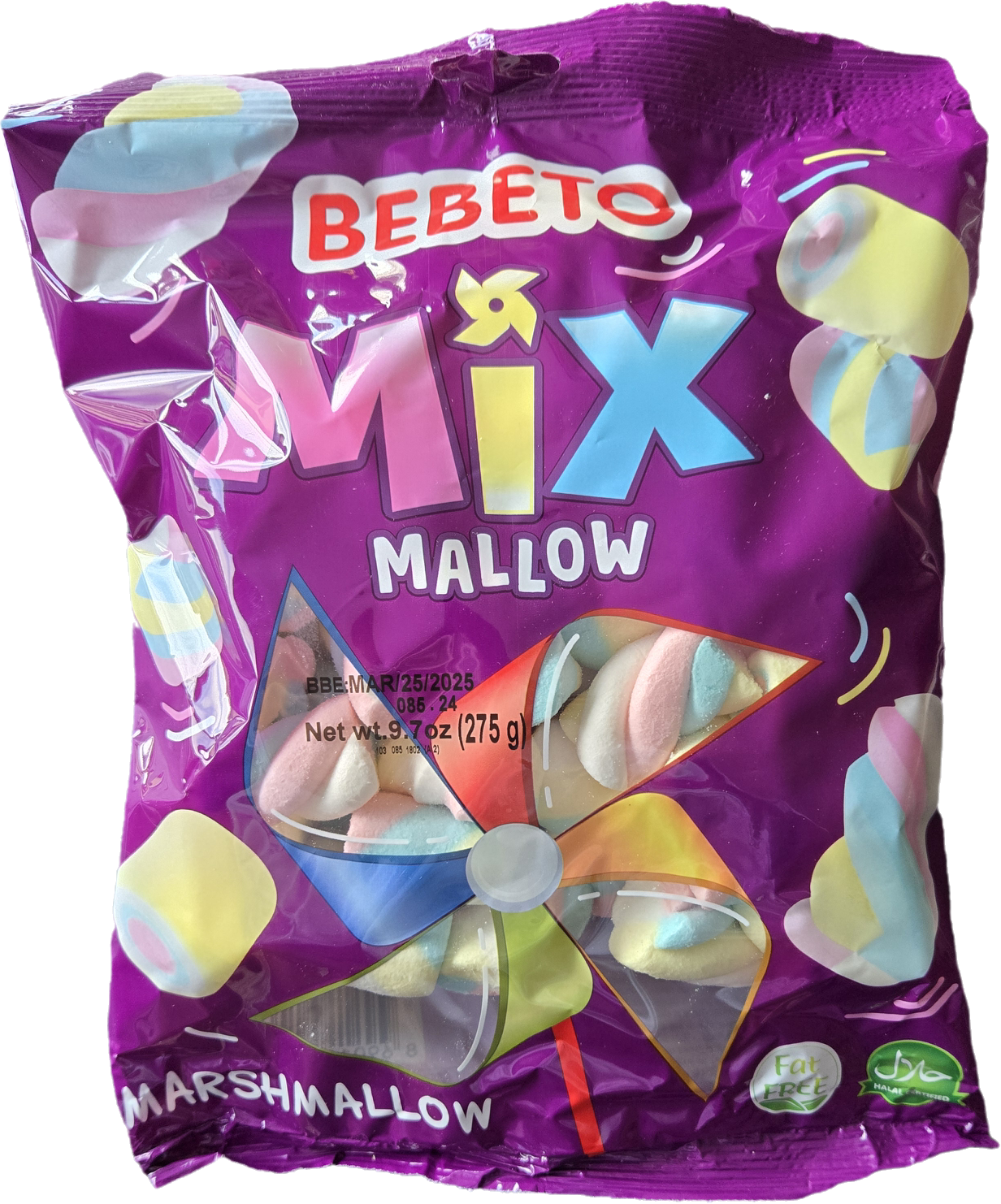 Bebeto Halal Marshmallow 275 gram Package