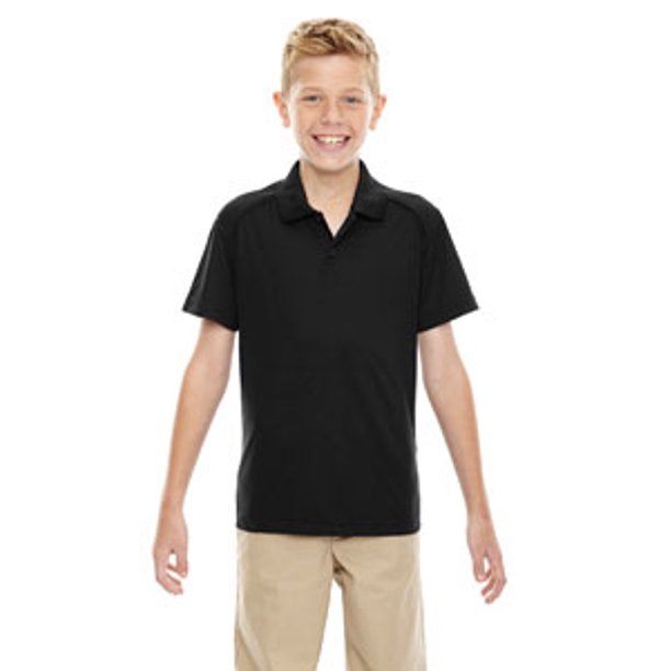 Extreme Youth Polo Shirt - UV Protection Performance, Brand: Extreme, Solid colours: Black, Main Sizes: Small