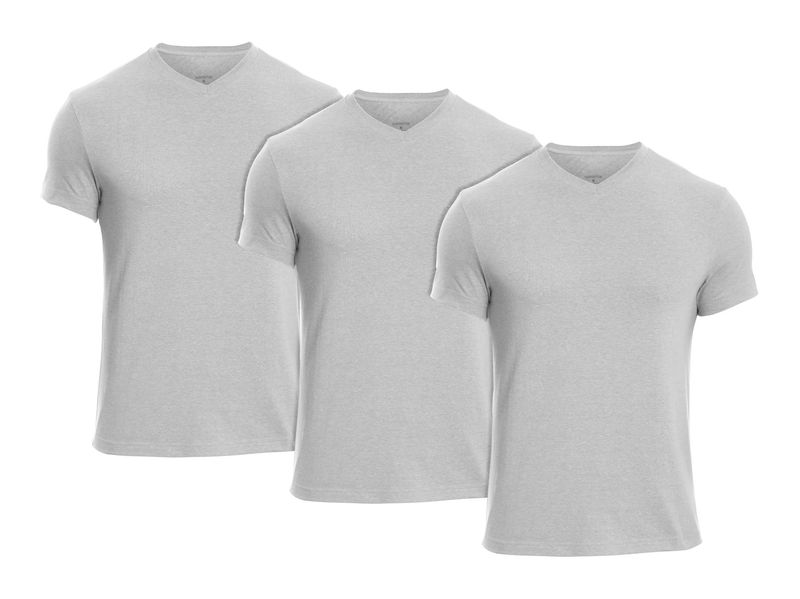 3 Pcs Pack Grey - Men&#39;s underwear V-Neck T.Shirt