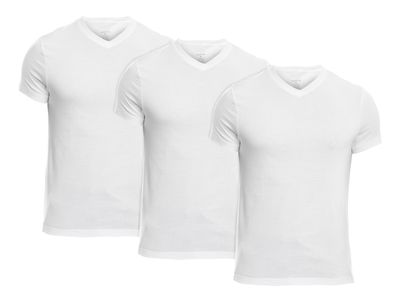 3 Pcs Pack White - Men&#39;s underwear V-Neck T.Shirt