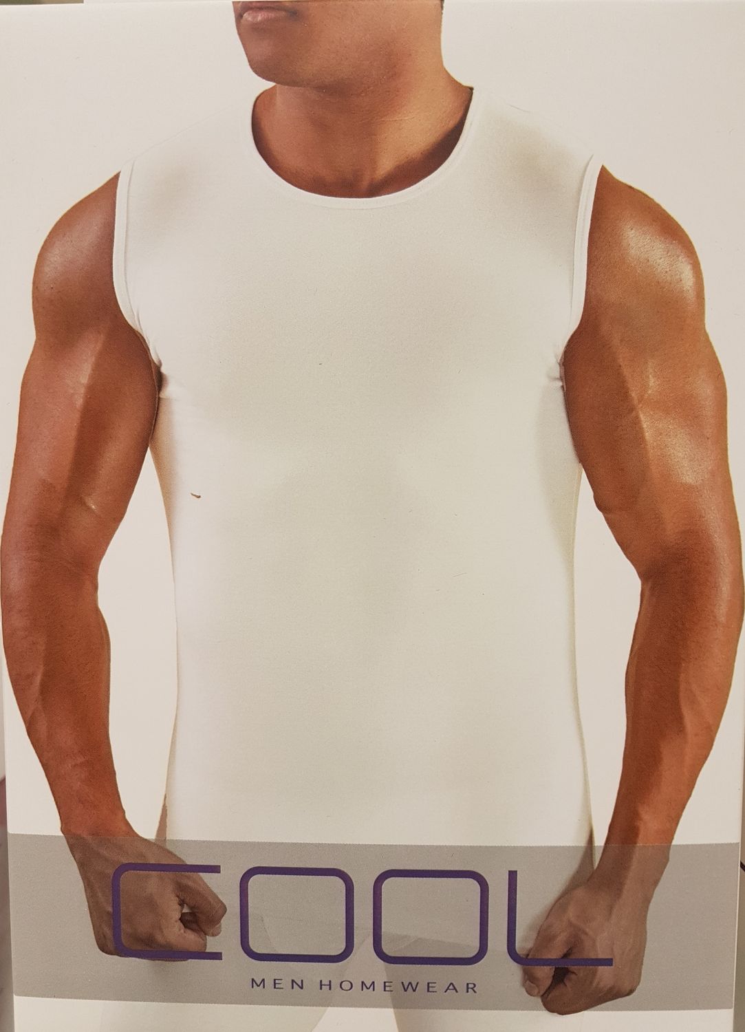 COOL 160 - Men&#39;s Crewneck Cut Shirt Cotton-Lycra- White, Brand: COOL, Main Sizes: Small
