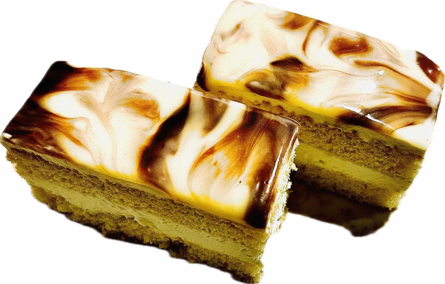 354 - Manamino White Swirl Gateau - 2 PCs Pack