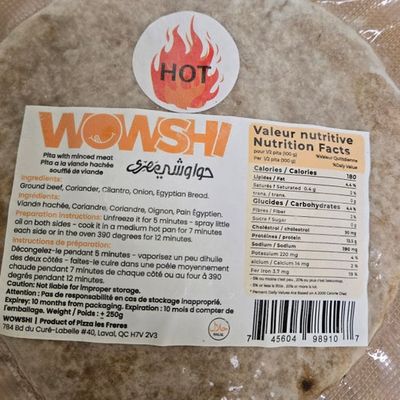 Spicy Frozen Egyptian Hawawshi - Halal Ground Beef Sandwich - Made in Canada