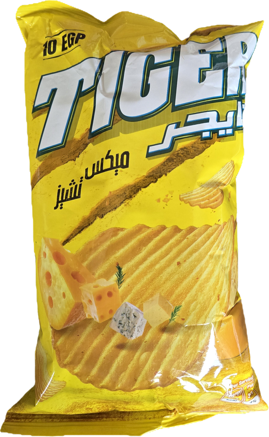 Tiger fried potato chips - Cheese Mix - 50g Package