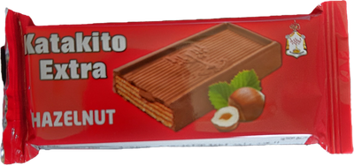 Katakito Hazelnut Chocolate Biscuits 35g Package