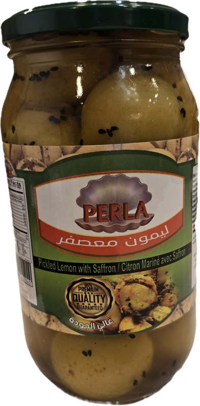 Perla - Pickled Lemon with Saffron - 1 Kg Jar