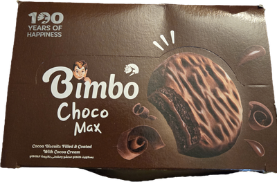 Bimbo Chocolate Max Biscuits Filled &amp; Coated  12 pcs x30 g