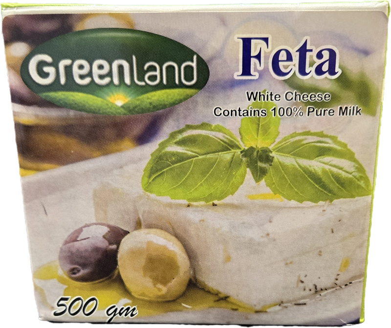 Green Land Vege Feta Cheese 500 gram Tetra Pack package