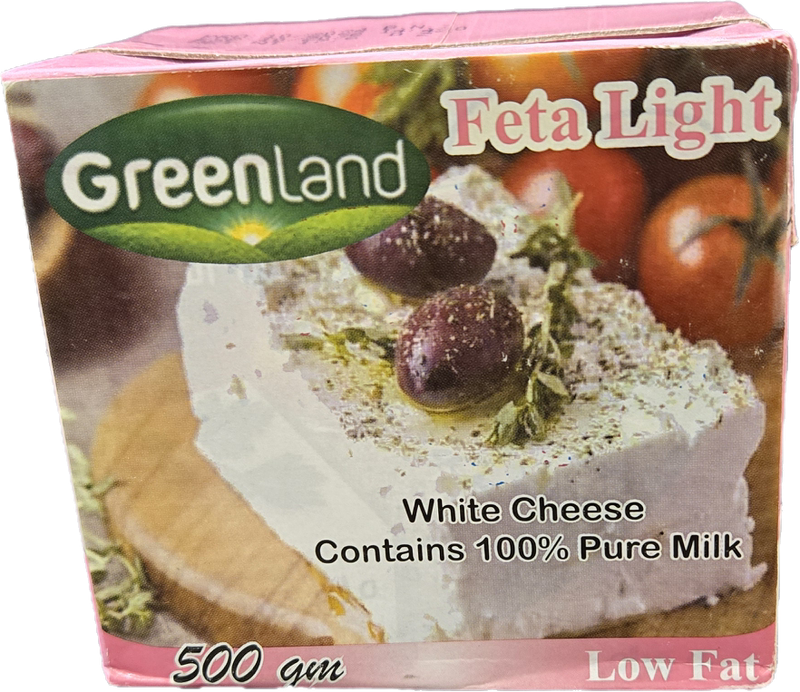 Green Land Vege Feta Light cheese - 500 gram Tetra Pack package