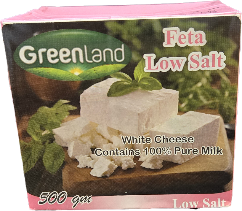Green Land Vege Low Salt cheese - 500 gram Tetra Pack package