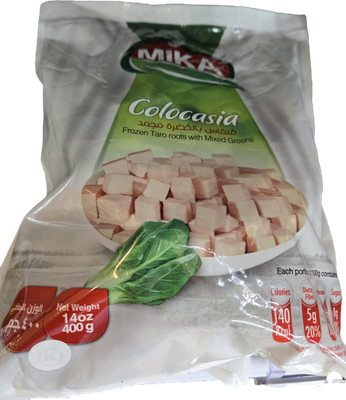 Mika Frozen Colcasia (Taro Root) - 400 grams Package